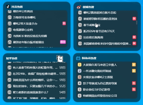 免费的windows桌面组件widgets： 一款能让你的桌面变得更个性化、更便捷的开源软件-第4张图片-IT技术视界