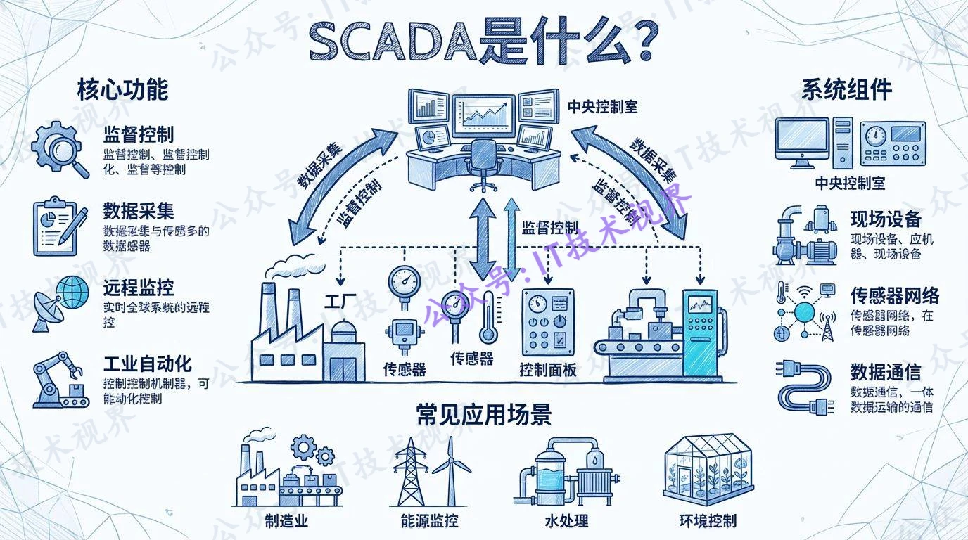 什么是 SCADA:监督控制与数据采集系统的核心概念与应用-第1张图片-IT技术视界