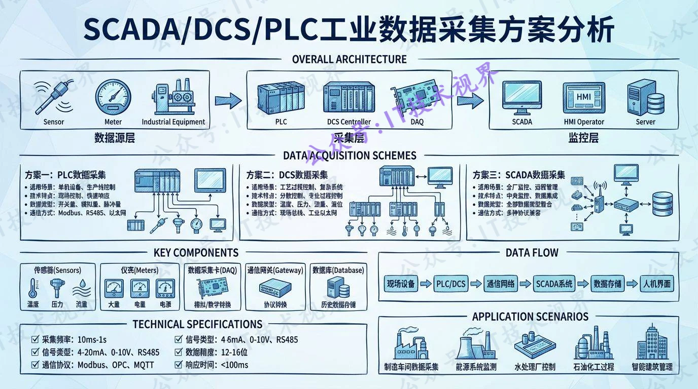 SCADA、DCS 与 PLC 的工业采集方案分析-第1张图片-IT技术视界